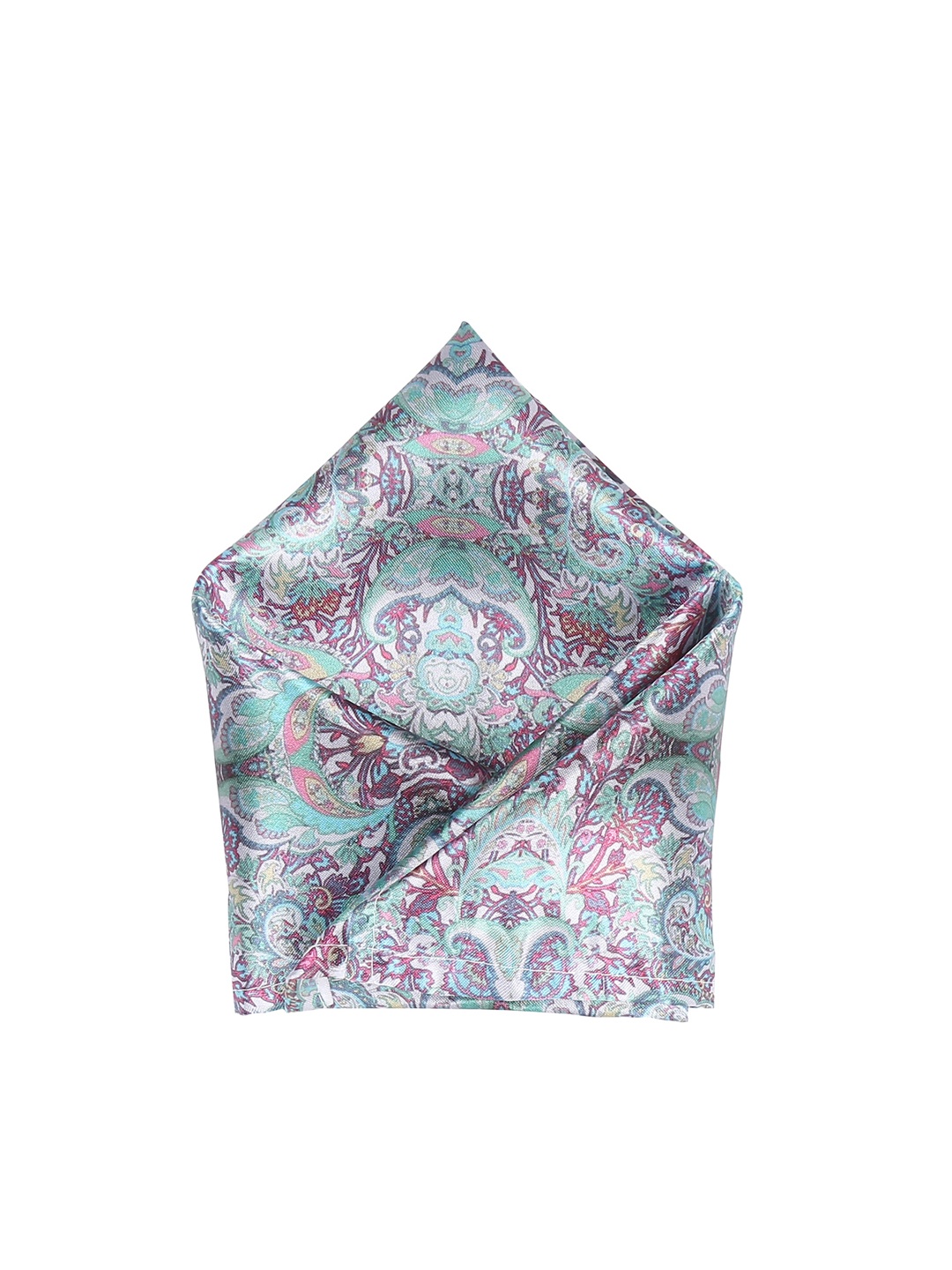 

Blacksmith Men Green & Purple Printed Pocket Squares