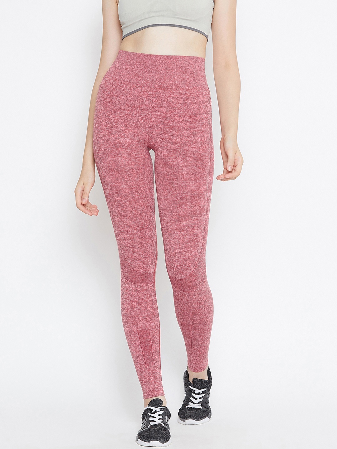 

JUMP USA Women Red Solid Skinny-Fit Tights