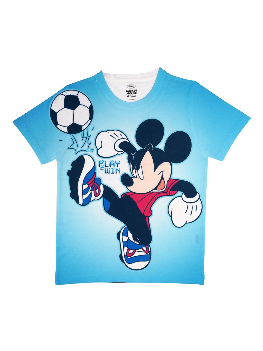 Disney by Wear Your Mind Boys Mickey & Friends Printed T-shirt, Blue