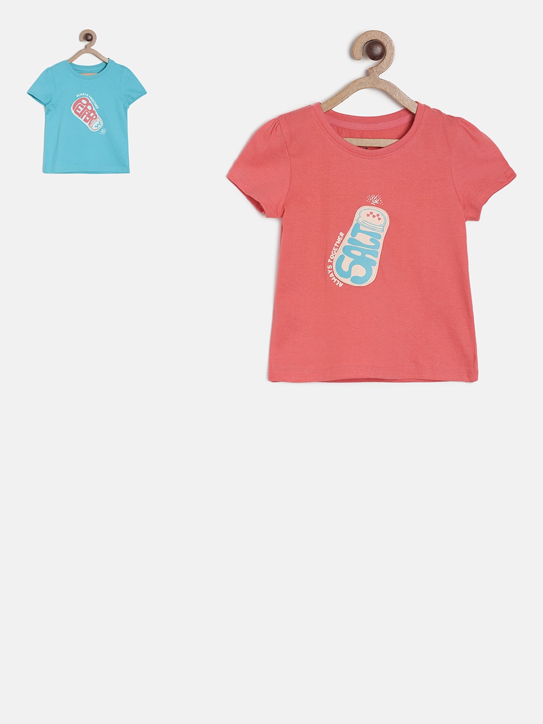 

MINI KLUB Girls Set of 2 Printed Top, Red