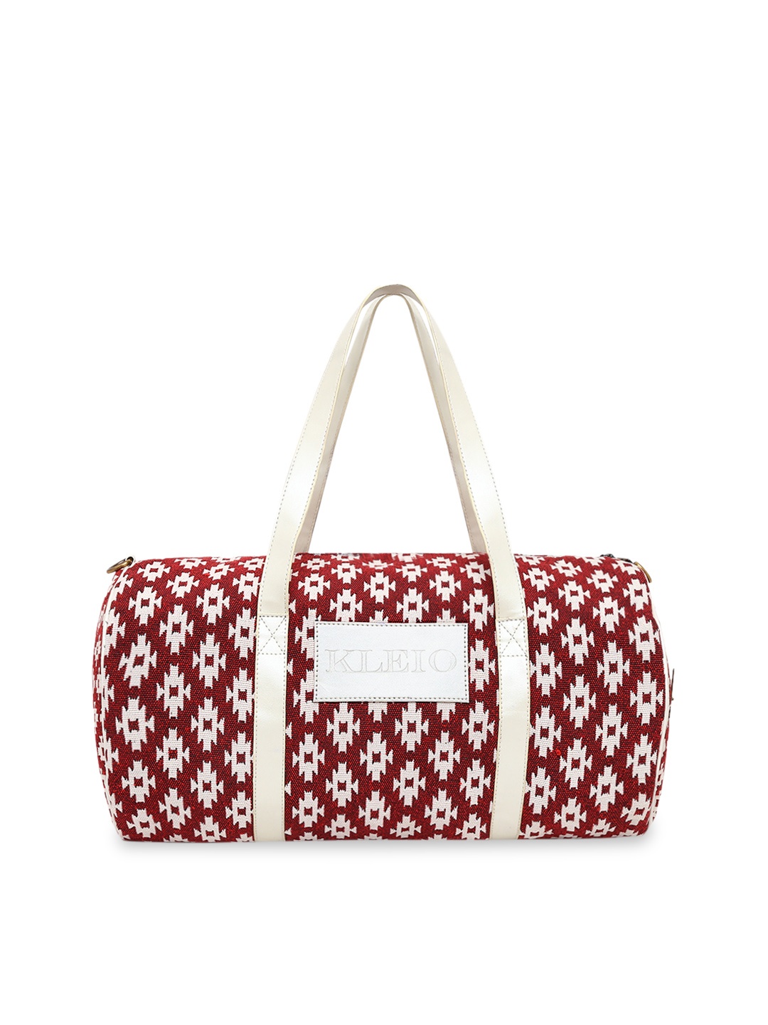 

KLEIO Unisex Jacquard Lightweight Duffle Bag, Maroon