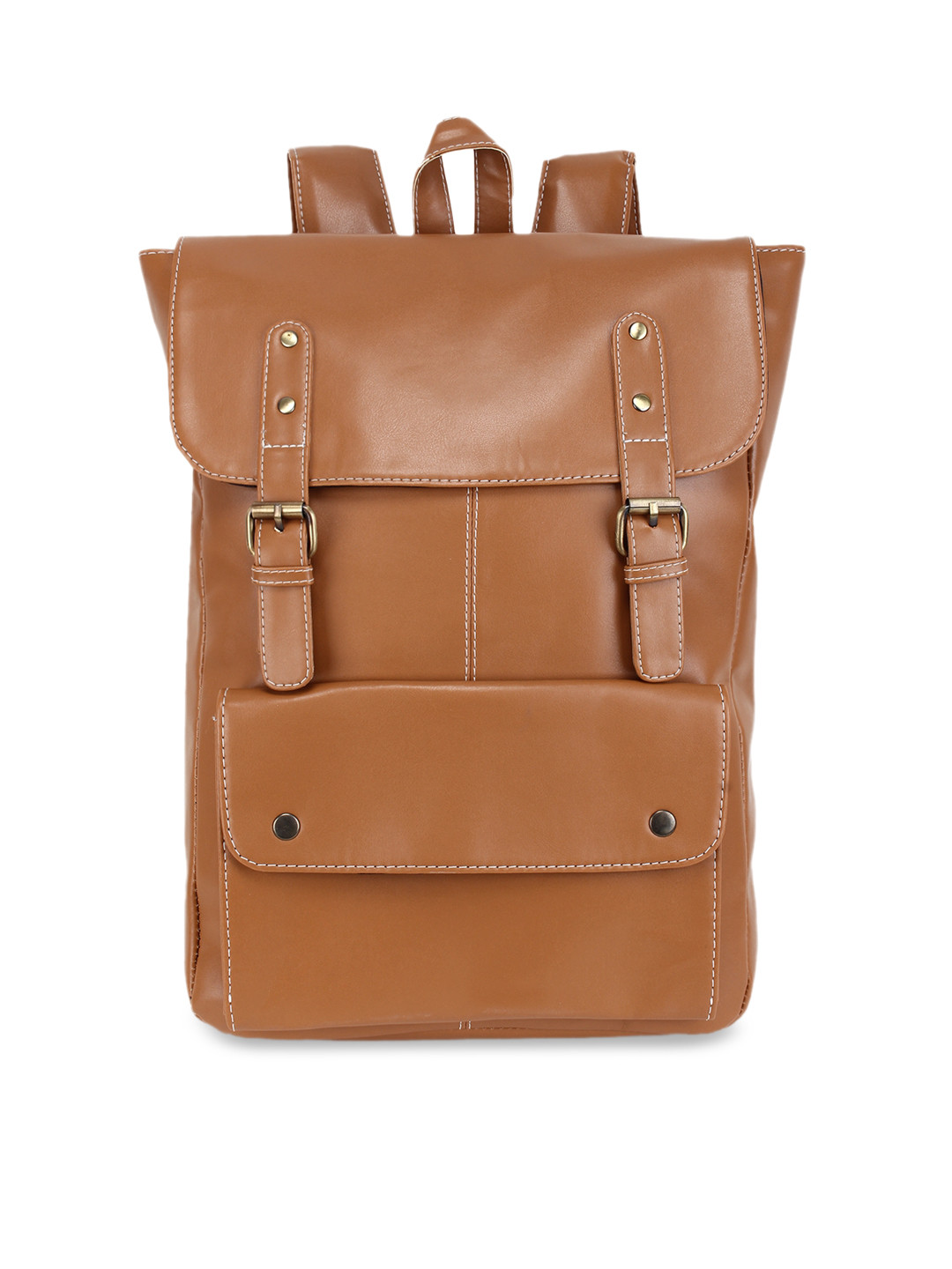 

Bagsy Malone Unisex Tan Brown Solid Backpack