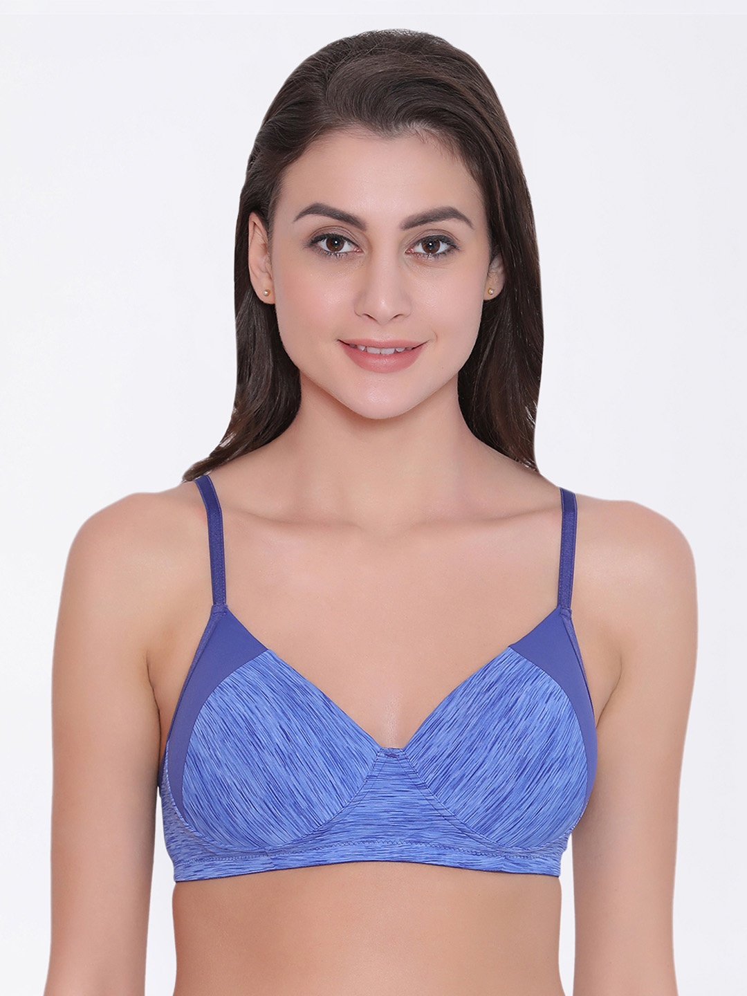 

Clovia Padded Non-Wired T-Shirt Bra, Navy blue