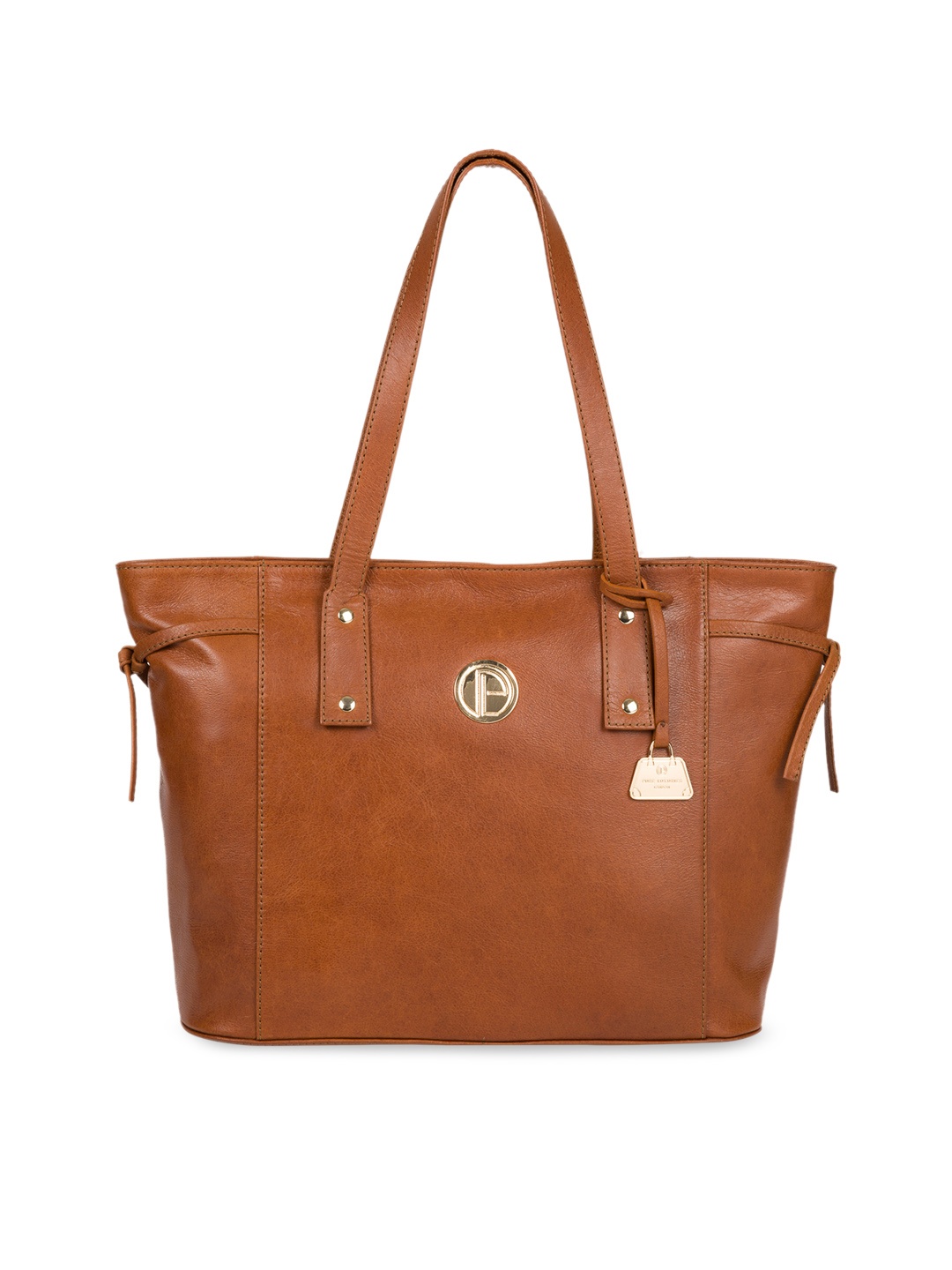 

PURE LUXURIES LONDON Women Brown Solid Genuine Leather Calista Tote Bag