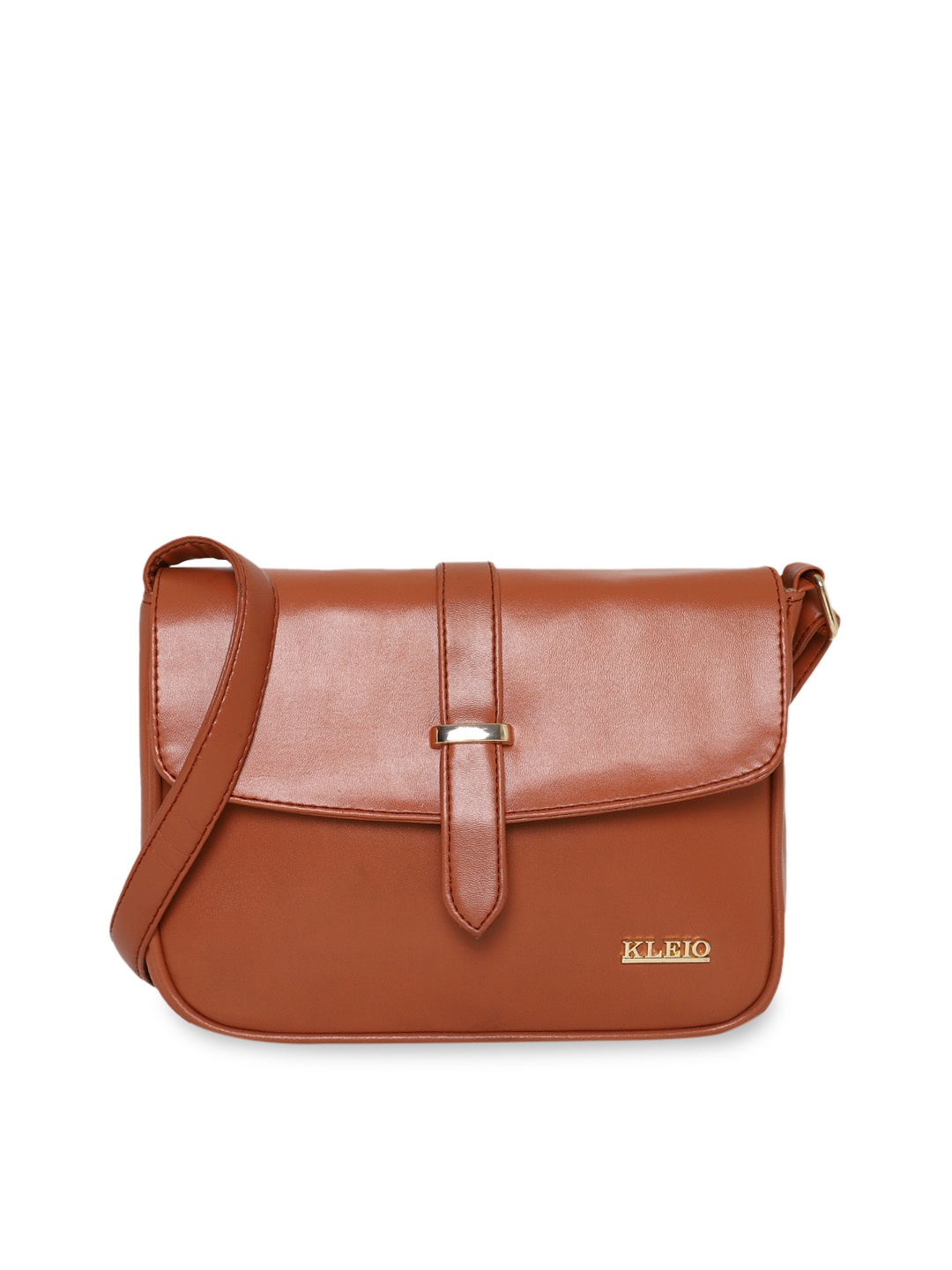 

KLEIO Flap Over Sling Cross BodyBag, Tan