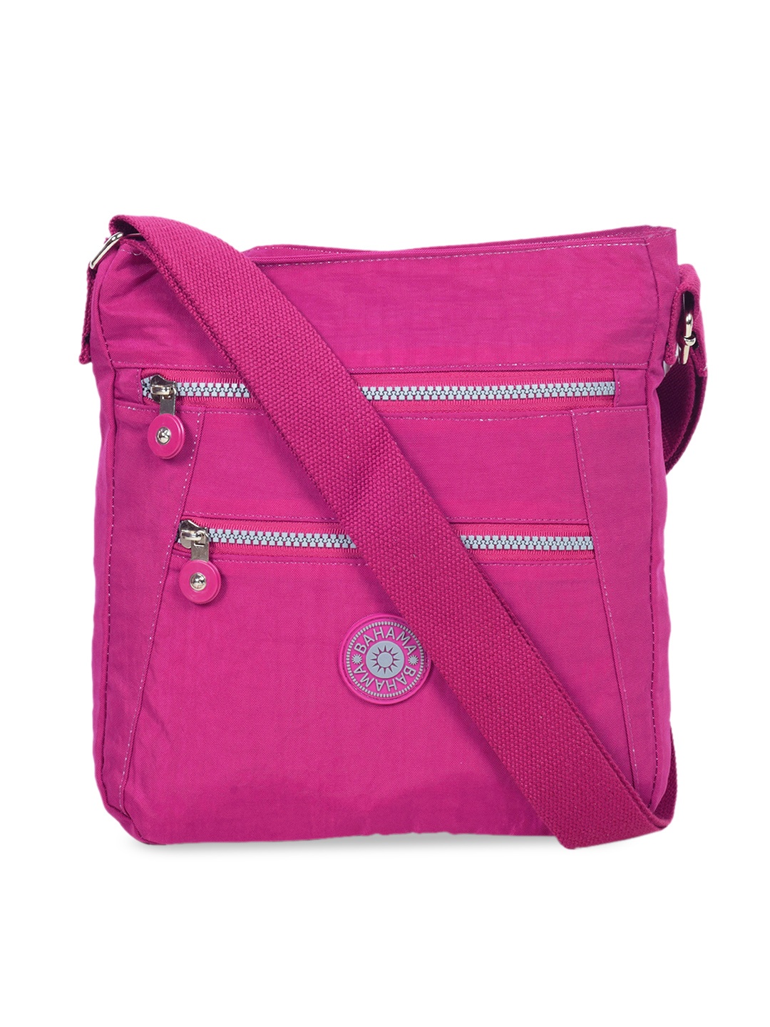 

BAHAMA Unisex Fuchsia Pink Solid Messenger Bag