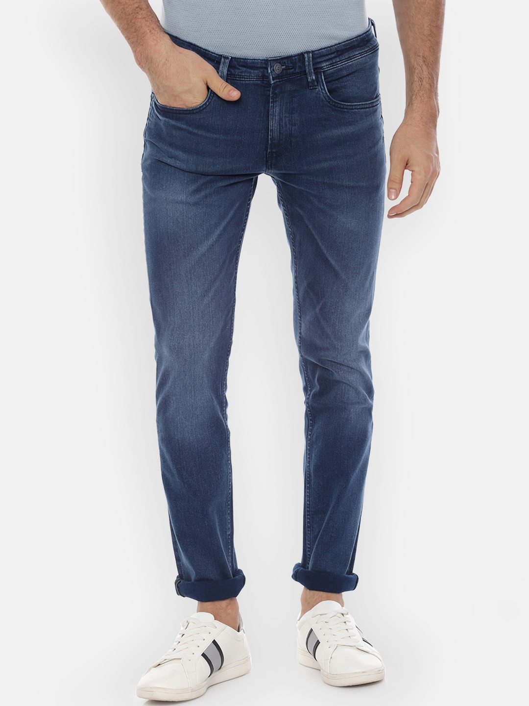 

Allen Solly Men Blue Skinny Fit Mid-Rise Clean Look Stretchable Jeans