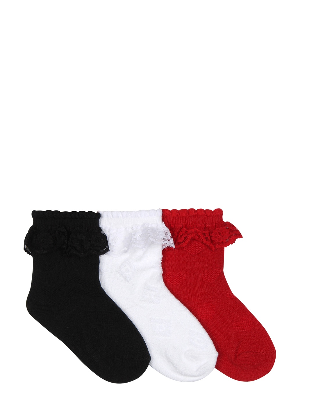 

Supersox Kids Pack of 3 Assorted Ankle-Length Socks, Multi