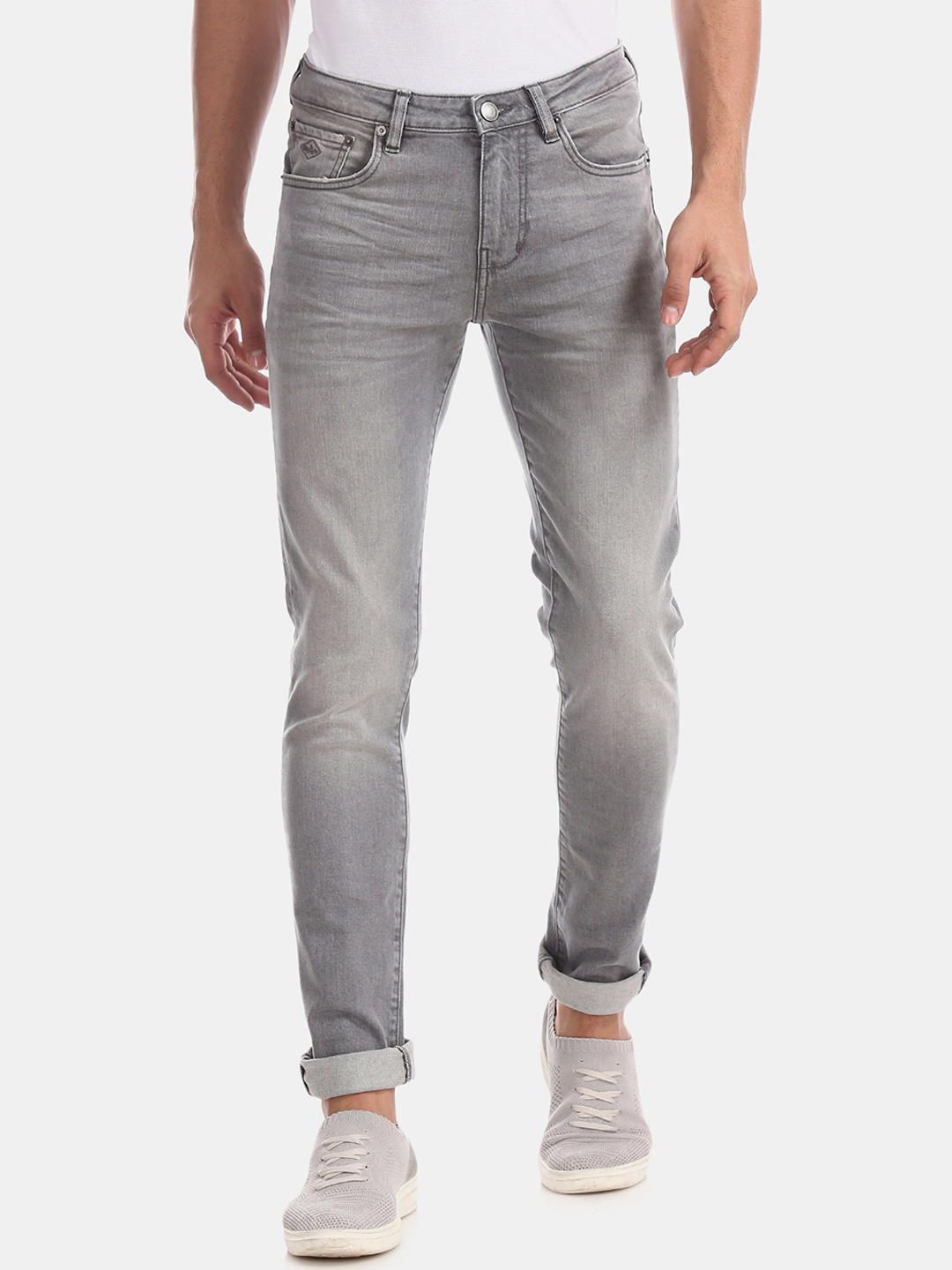 

Arrow Sport Men Grey Skinny Fit Mid-Rise Clean Look Stretchable Jeans