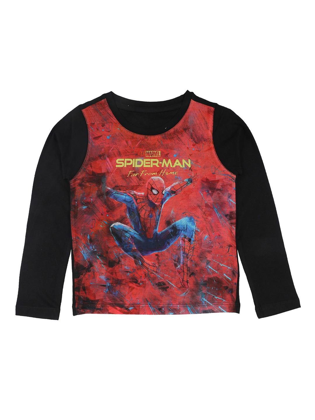 

Marvel by Wear Your Mind Boys Red Printed Round Neck T-shirt