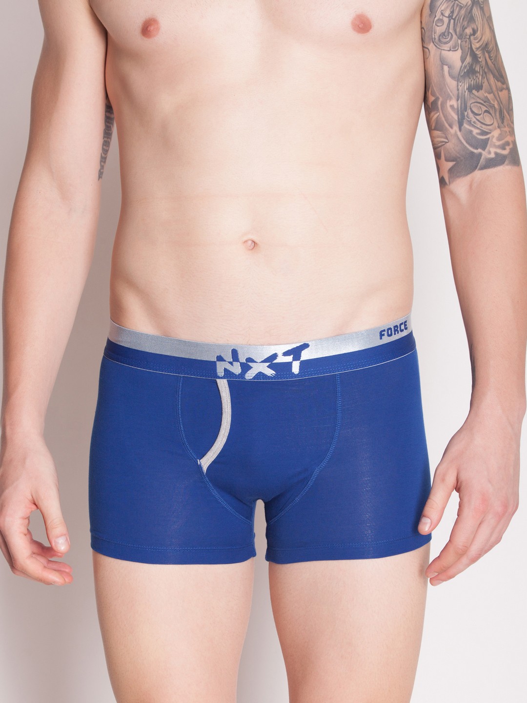 

Force NXT Men Pack of 2 Solid Assorted Trunks MNFL-65-PO2, Blue