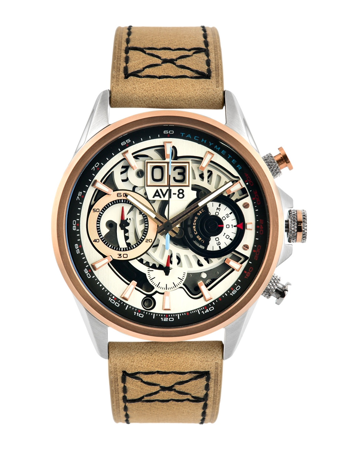 

AVI-8 Men White Analogue Watch AV-4065-02