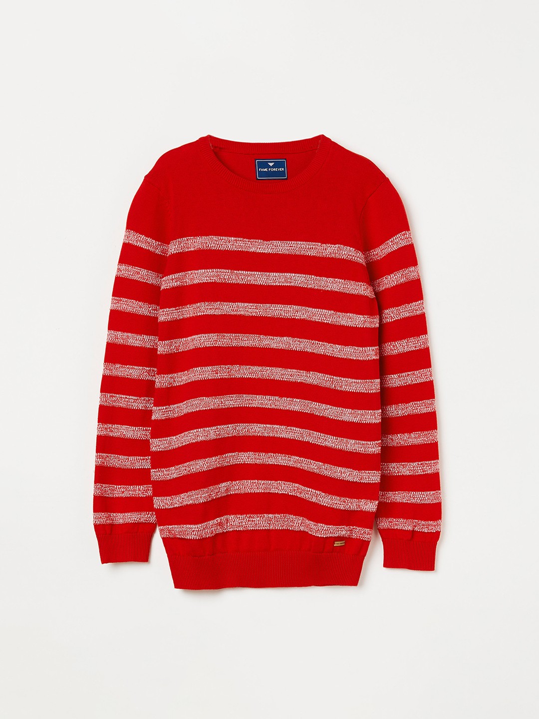 

Fame Forever by Lifestyle Boys Red & Grey Striped Sweater