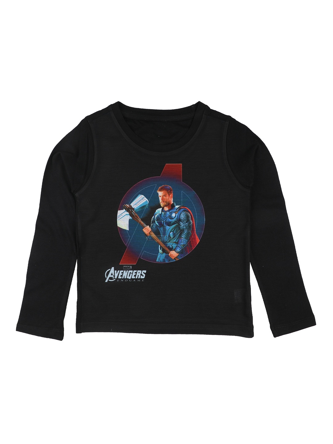 

Marvel by Wear Your Mind Boys Black Printed Round Neck T-shirt