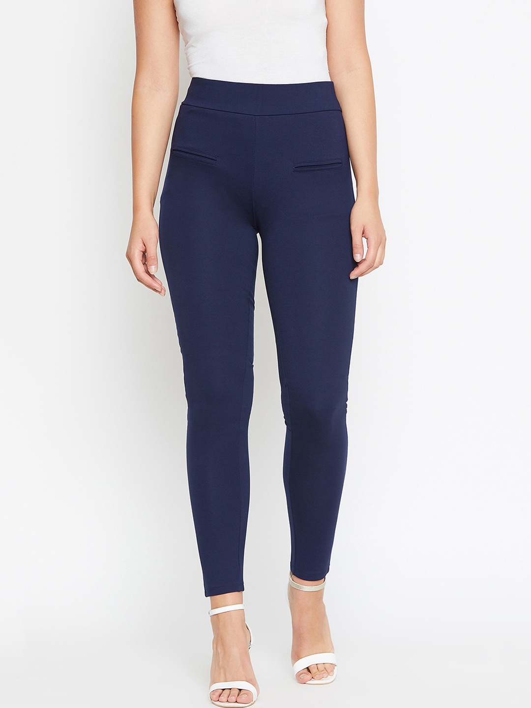 

Castle Women Navy Blue Solid Jeggings
