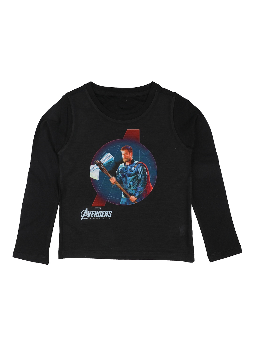 

Marvel by Wear Your Mind Boys Black Printed Round Neck T-shirt