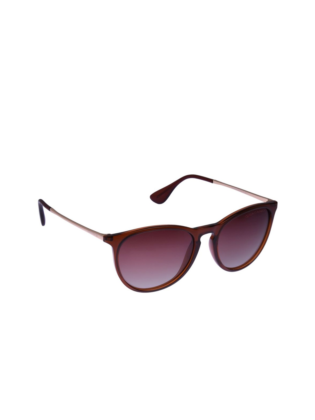 GIORDANO Unisex Oval Sunglasses GA90238C02, Brown