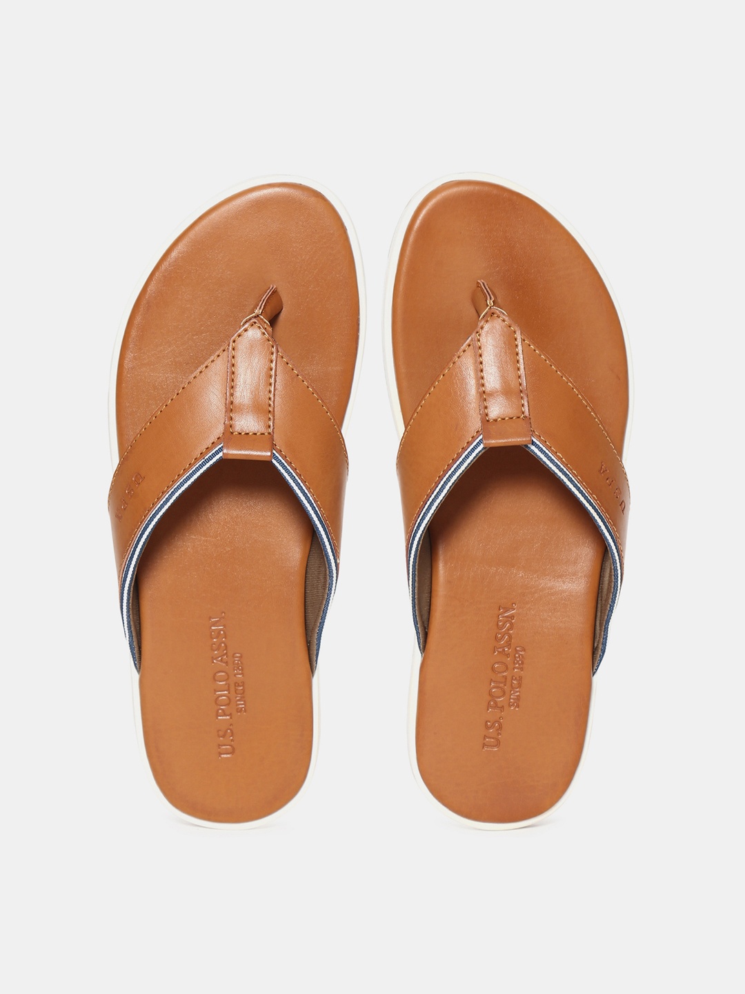 

U.S. Polo Assn. Men Brown Solid Comfort Sandals