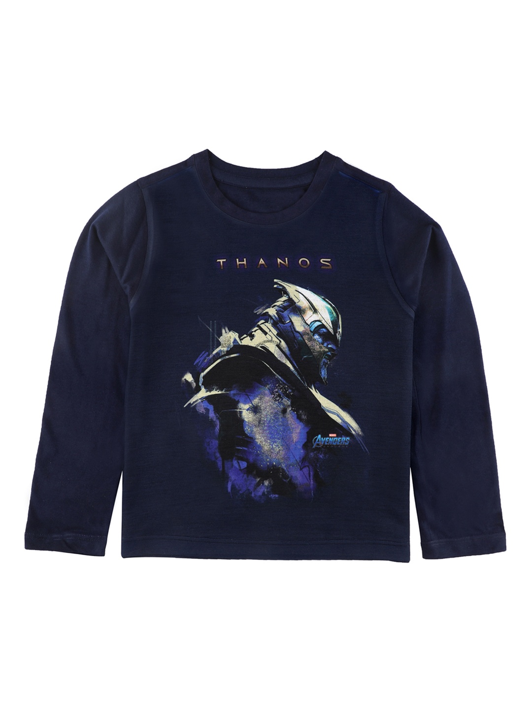 

Marvel by Wear Your Mind Boys Navy Blue Printed Round Neck T-shirt