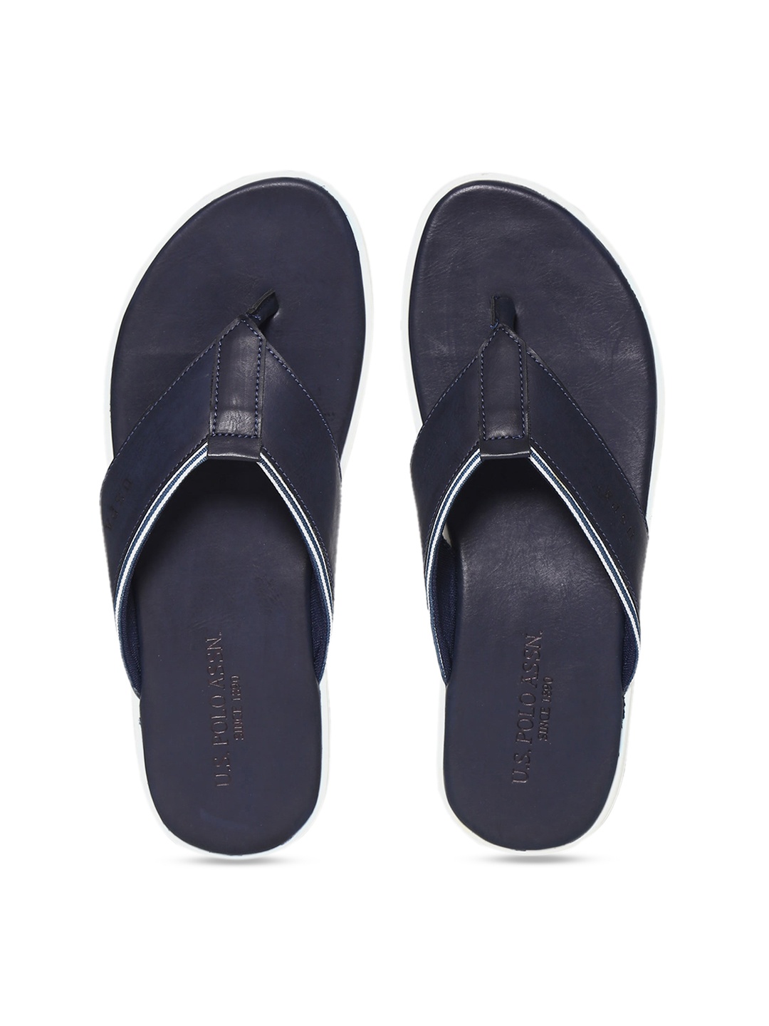 

U.S. Polo Assn. Men Blue Solid Comfort Sandals