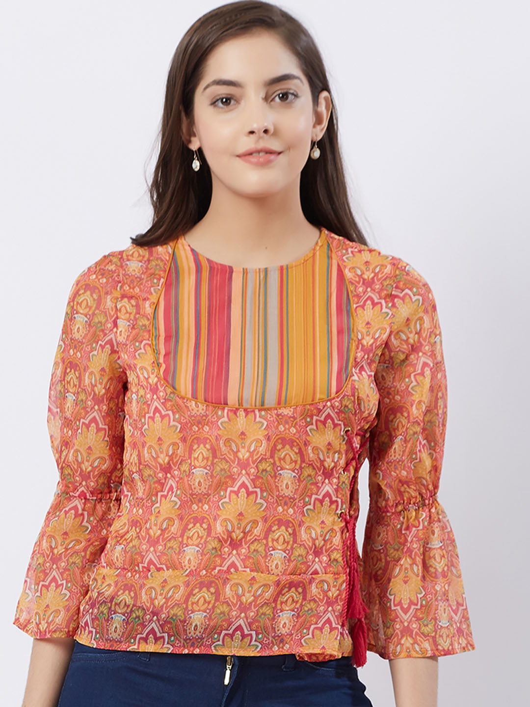 

Fusion Beats Women Multicoloured Printed Top, Multi
