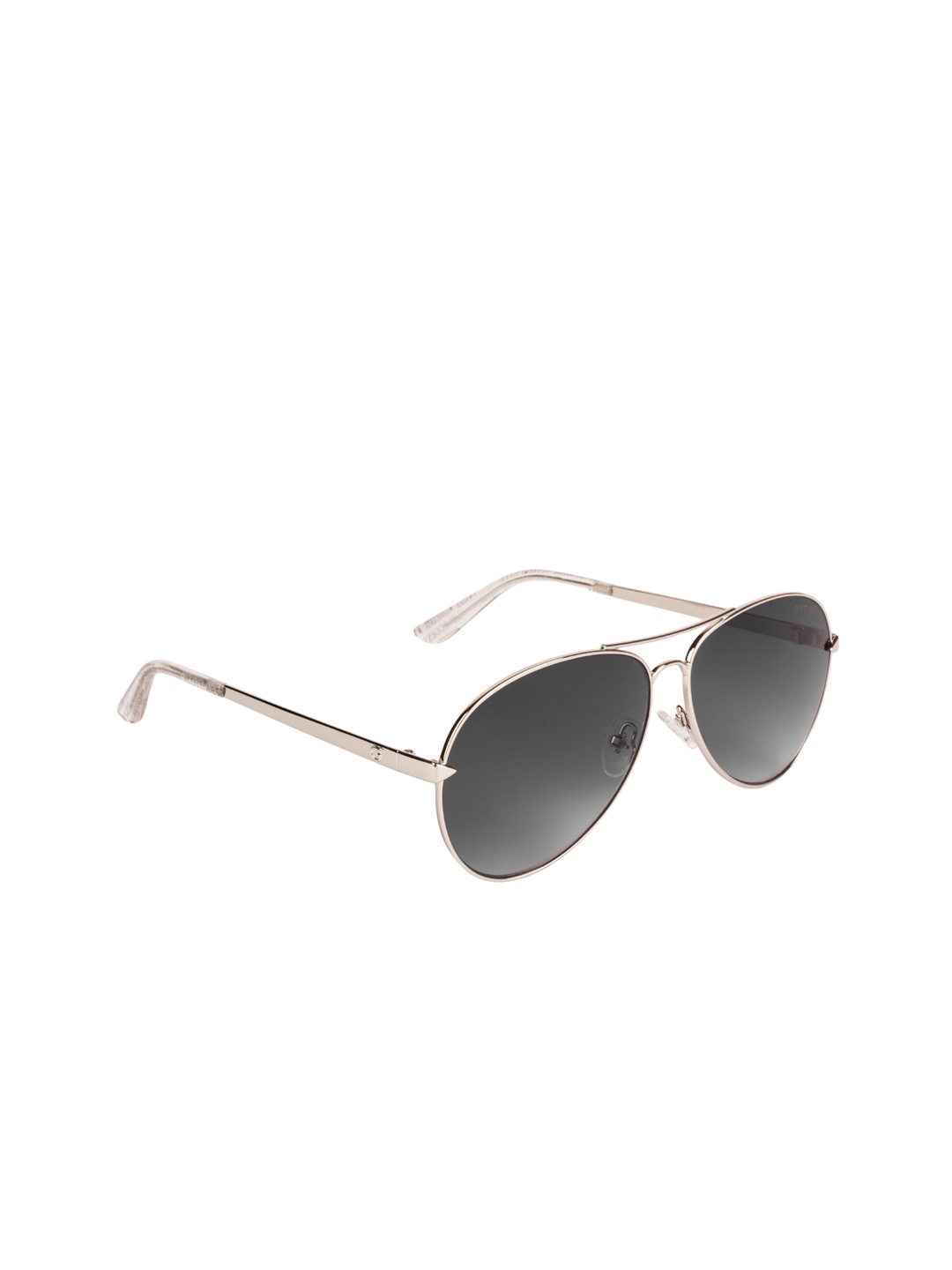 

GUESS Women Grey Aviator Sunglasses GU7616 58 10B