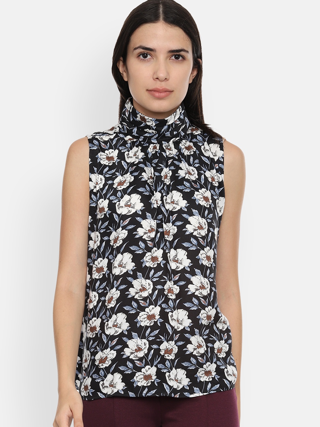 

Van Heusen Woman Women Black Printed Top