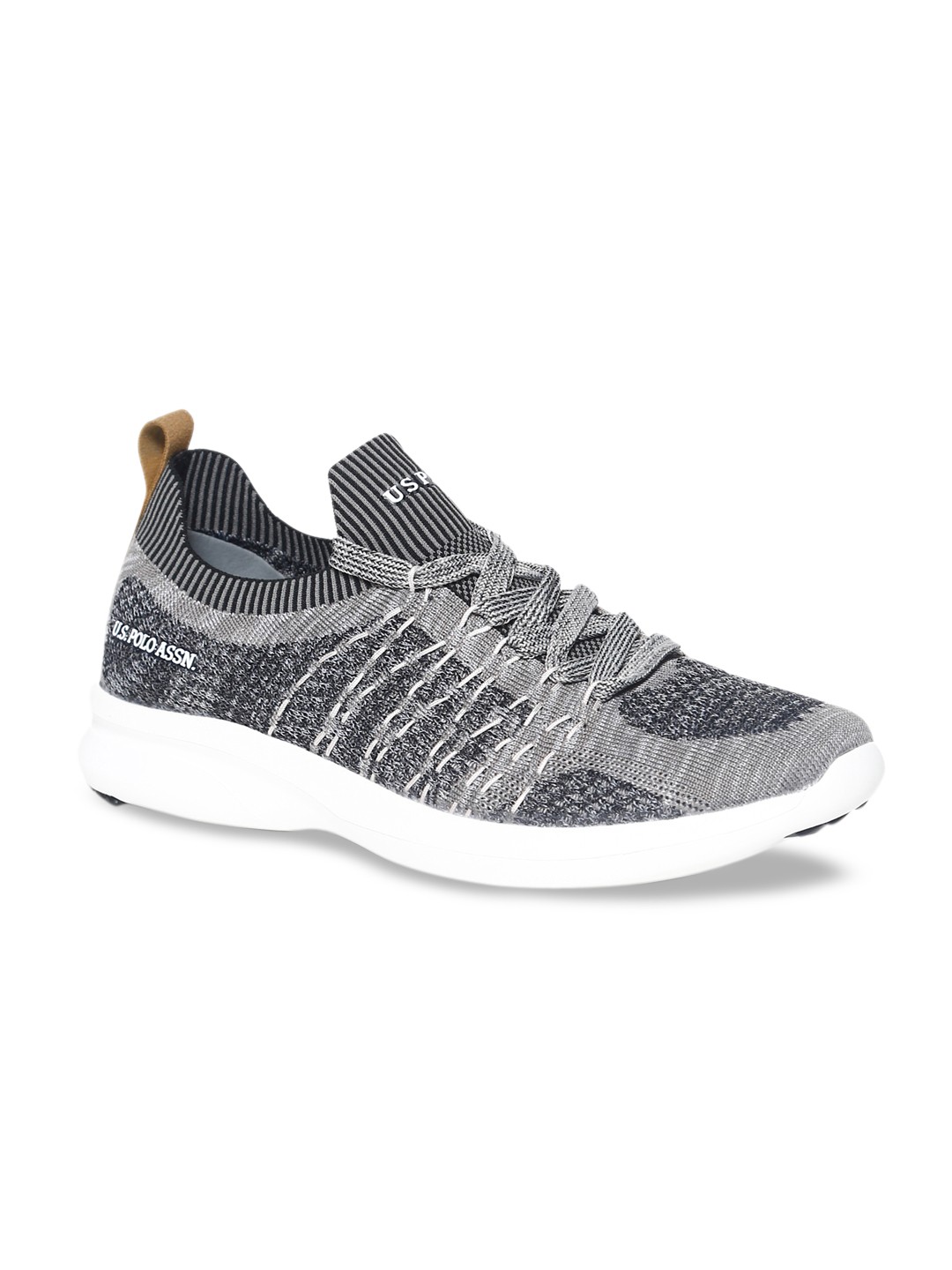 

U.S. Polo Assn. Men Grey Solid Sneakers