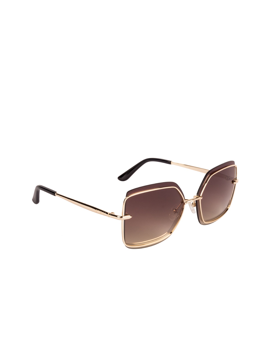 GUESS Women Square Sunglasses GU7618 59 32G, Brown