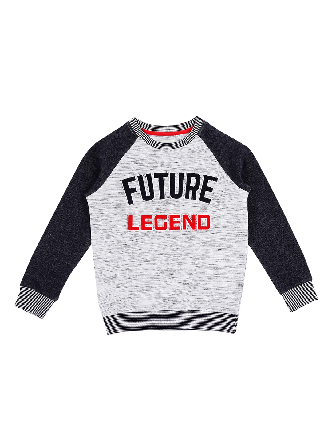 

Pantaloons Junior Boys White & Black Printed Sweatshirt