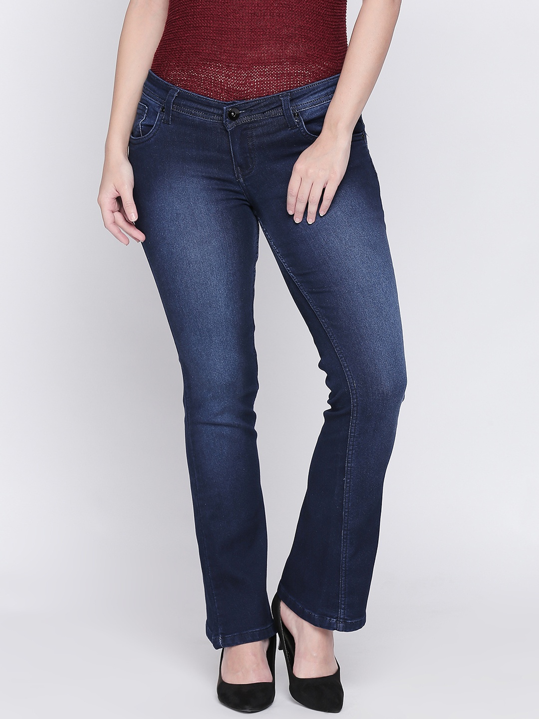 

High Star Women Blue Slim Fit Mid-Rise Clean Look Stretchable Jeans