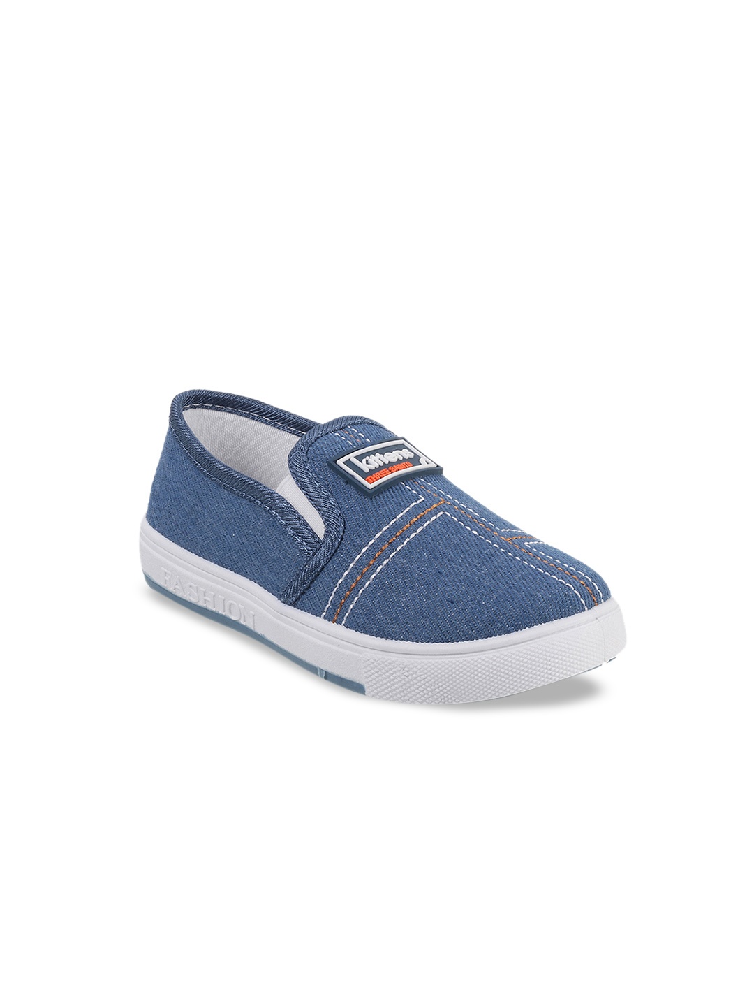 

Kittens Boys Blue Slip-On Sneakers