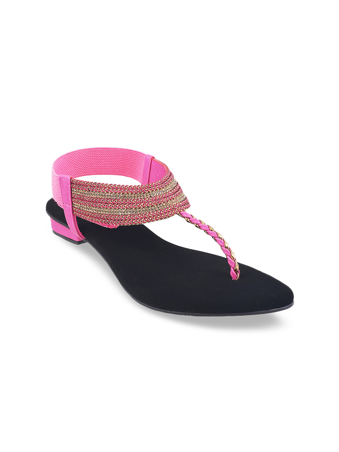 

Mochi Women Pink Woven Design Heels