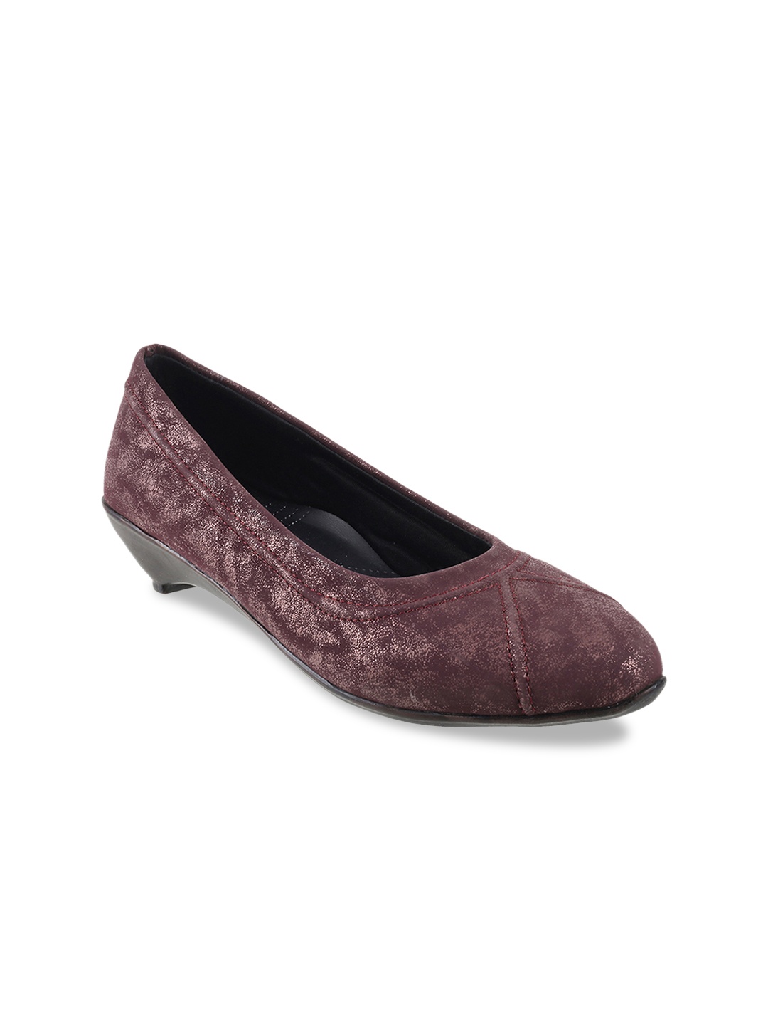 

WALKWAY by Metro Women Maroon Solid Pumps