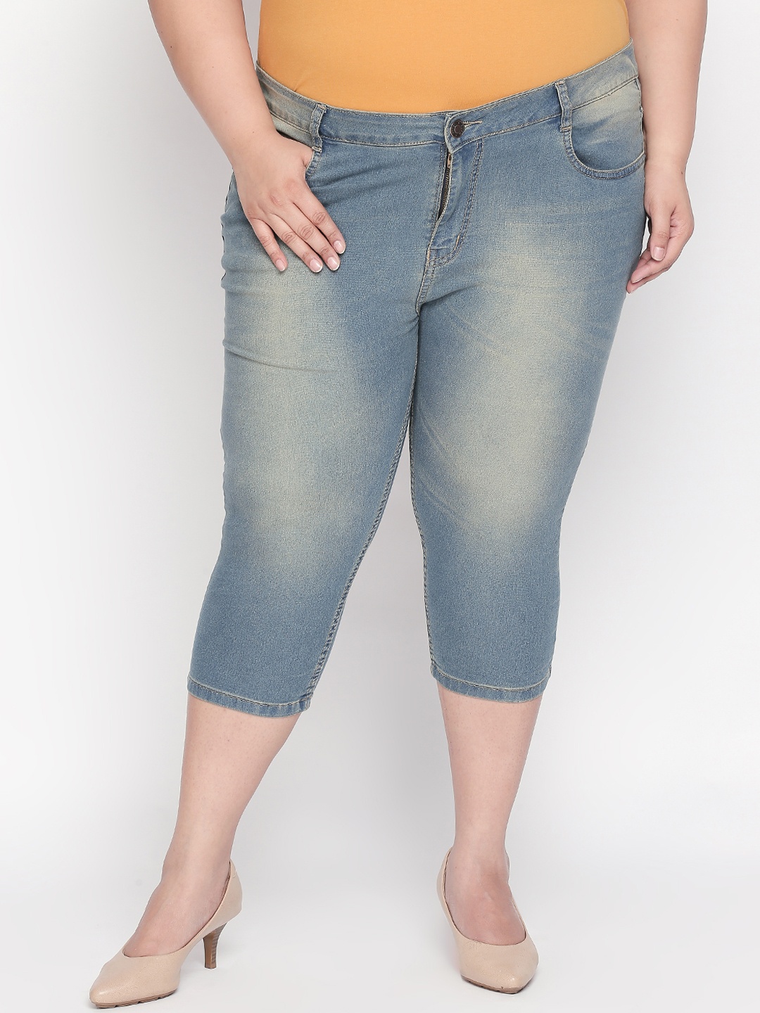 

ZUSH Plus Size Women Blue Regular Fit Mid-Rise Clean Look Jeans