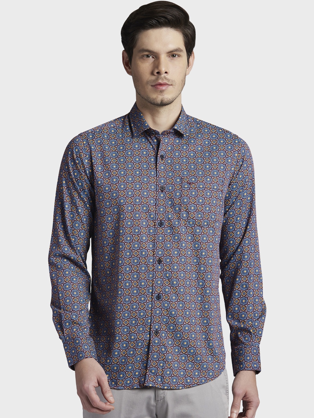 

ColorPlus Men Multicoloured Regular Fit Printed Casual Shirt, Multi