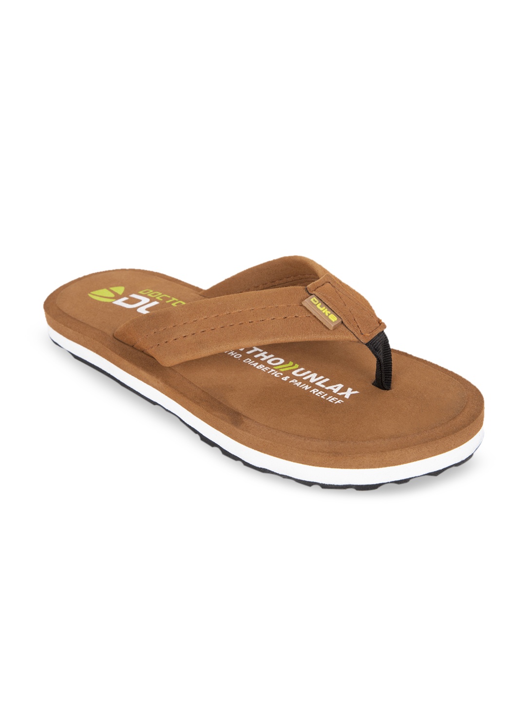 

Duke Men Beige Solid Thong Flip-Flops