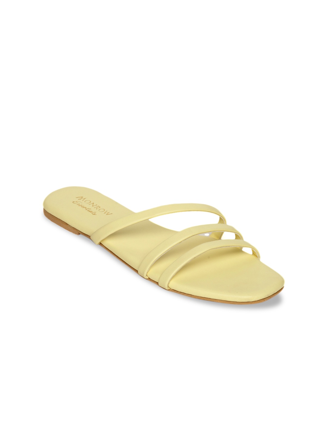 

Monrow Women Yellow Solid Open Toe Flats