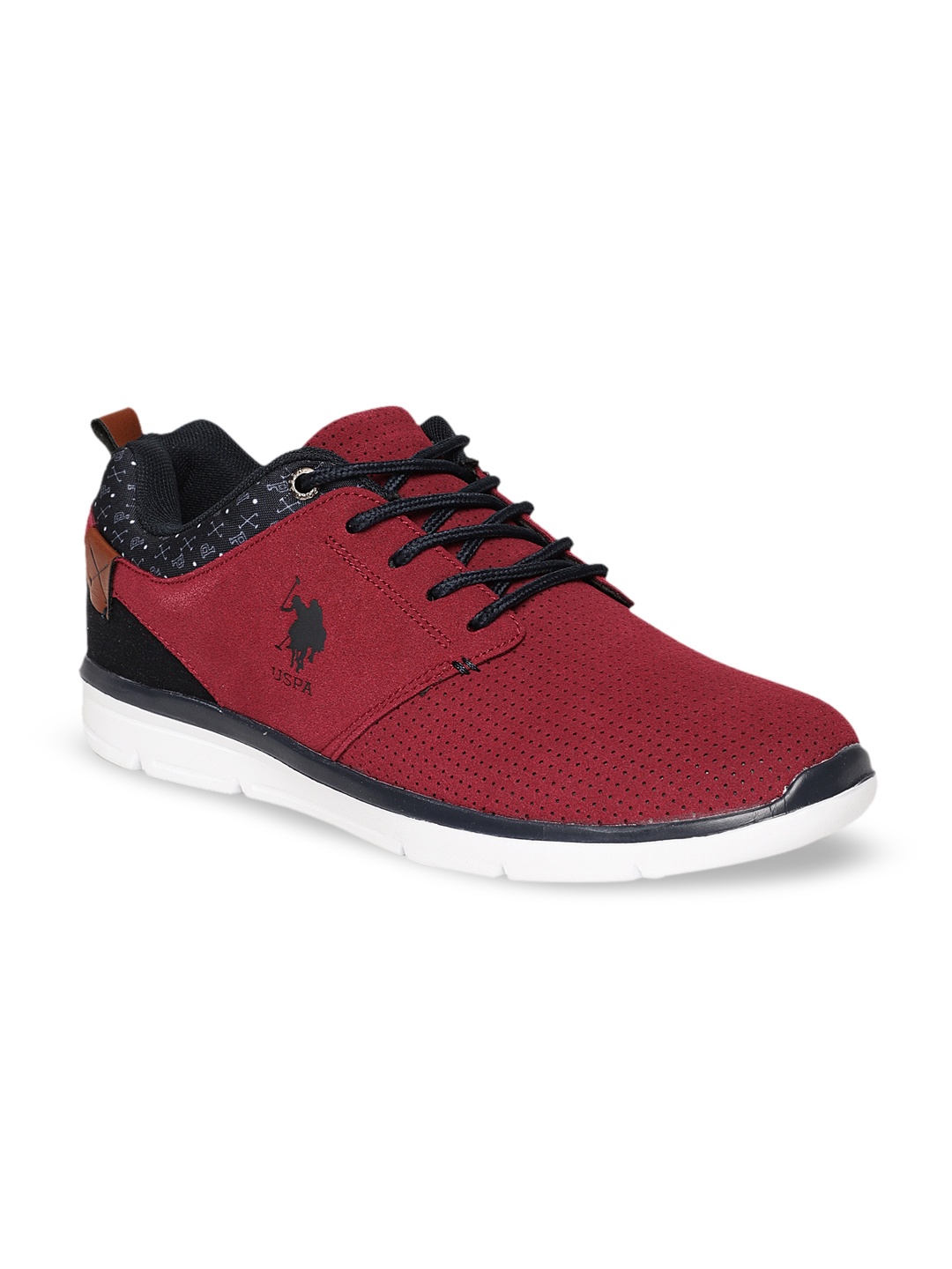 

U.S. Polo Assn. Men Burgundy Sneakers