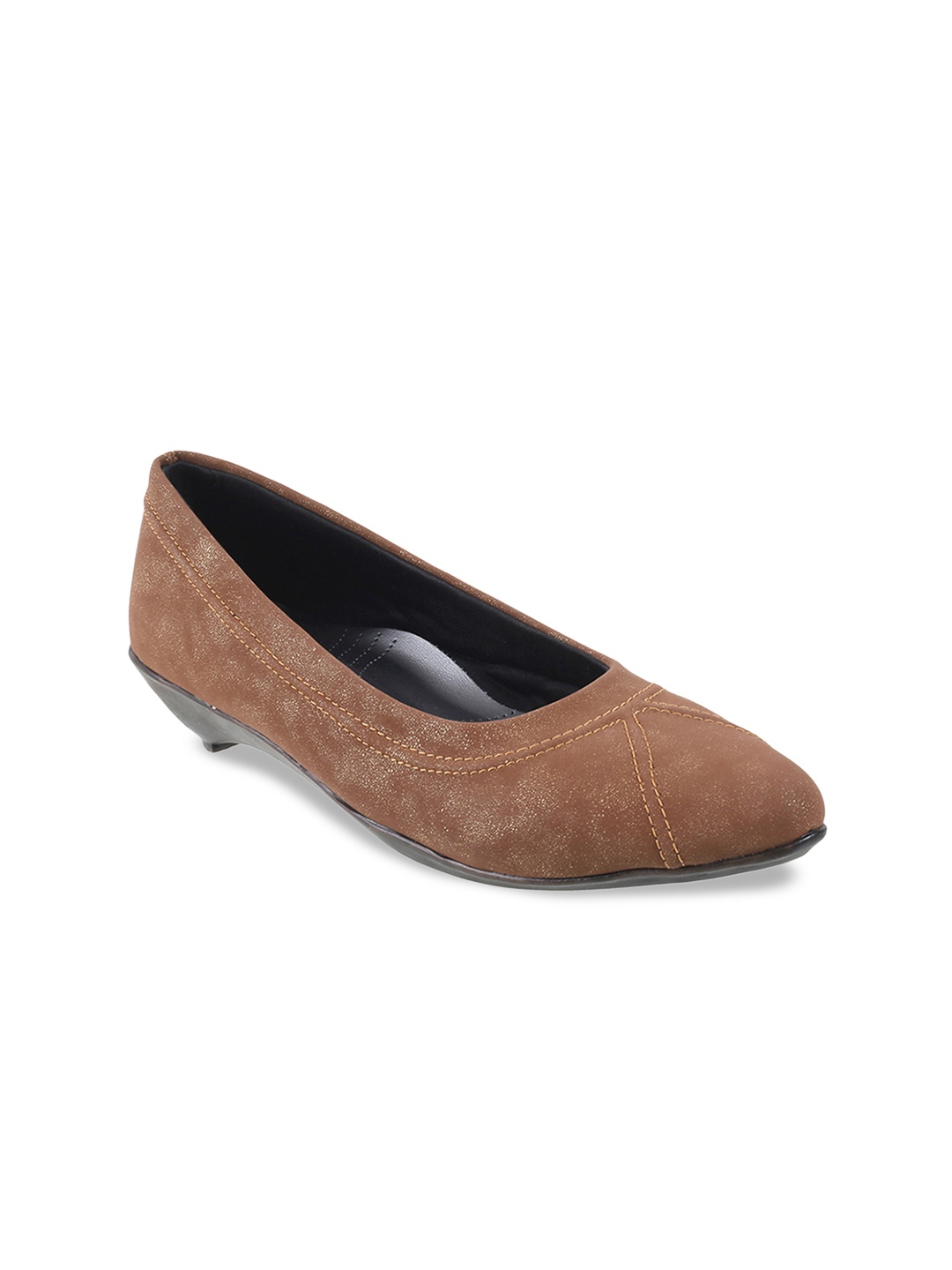 

WALKWAY by Metro Women Tan Brown Solid Pumps