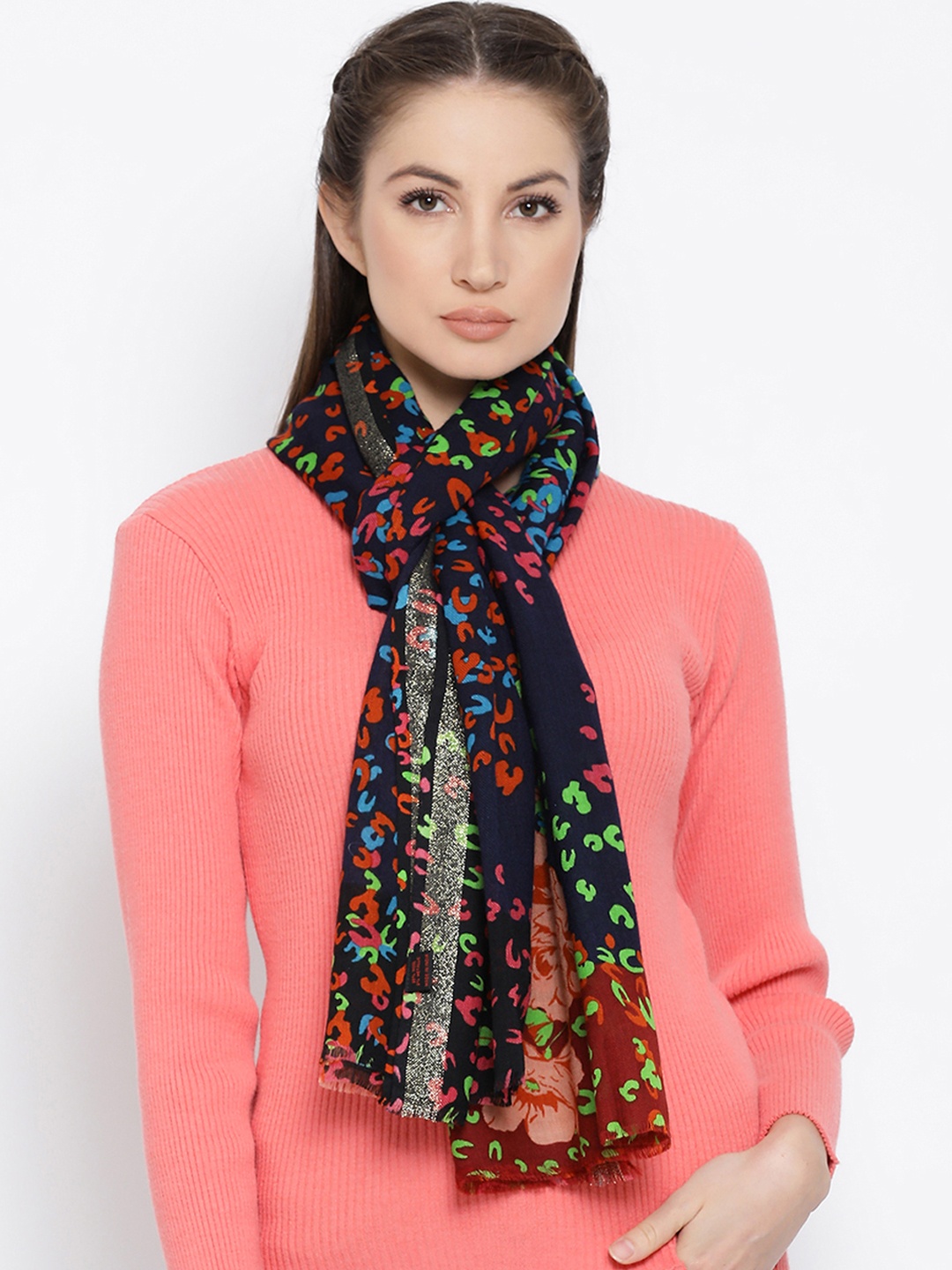 

SHINGORA Women Multi-Coloured Printed Stole