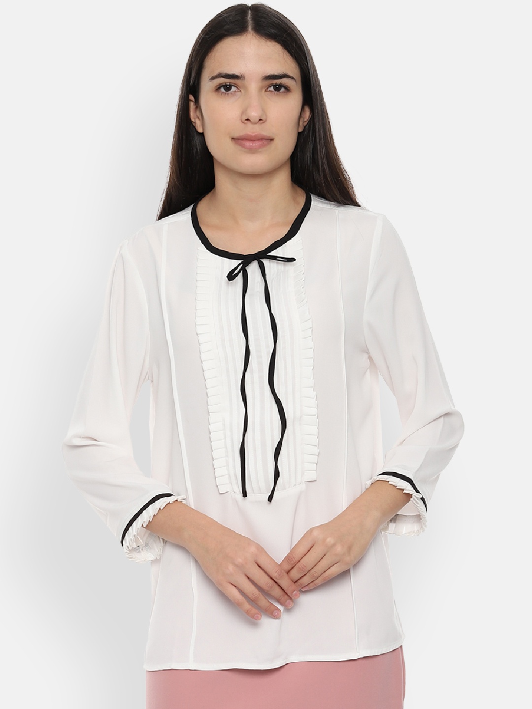 

Van Heusen Woman Women White Solid Top