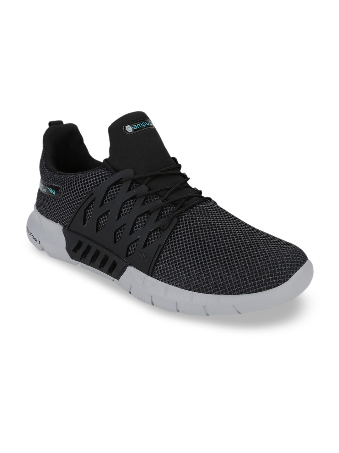 

Campus Men Black Mesh BELGIUM PLUS Running Shoes