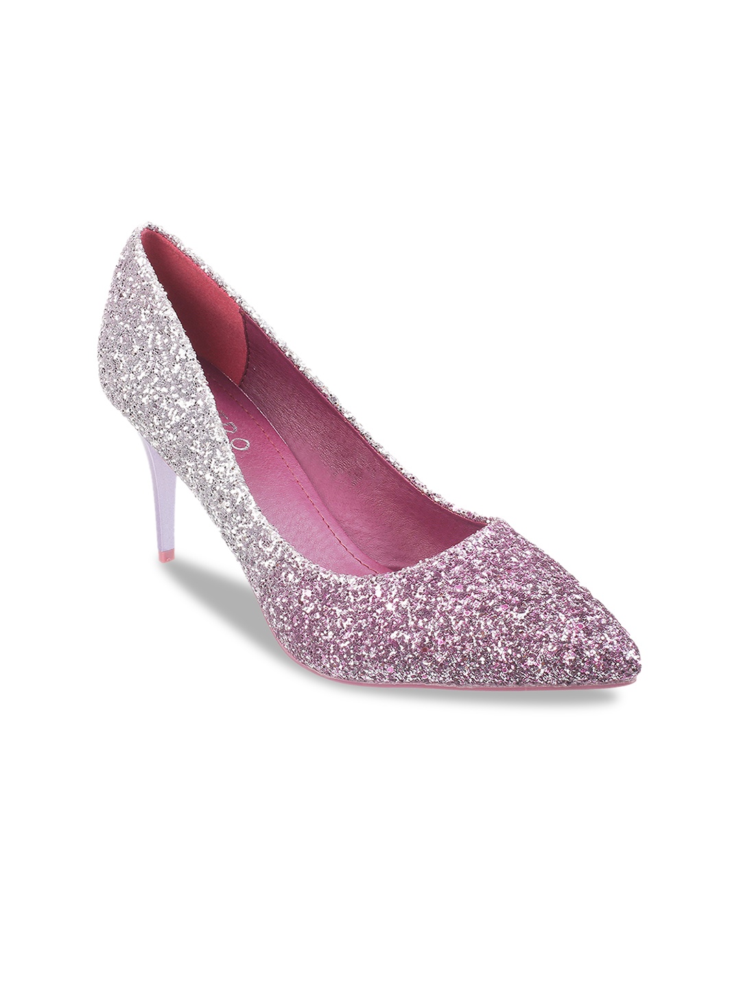 

Metro Women Purple Textured Pumps
