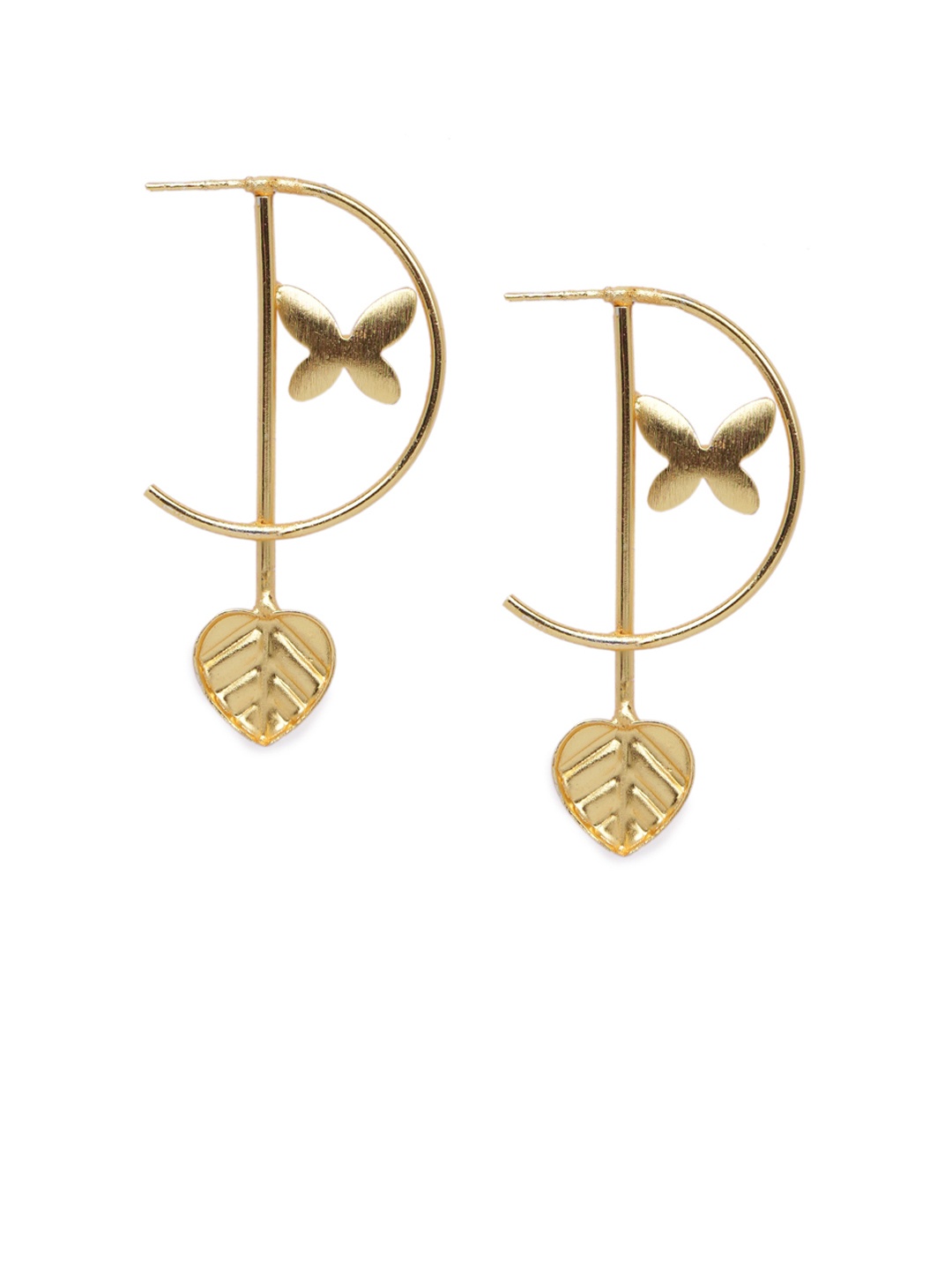 

DIVA WALK Gold-Plated Handcrafted Contemporary Drop Earrings