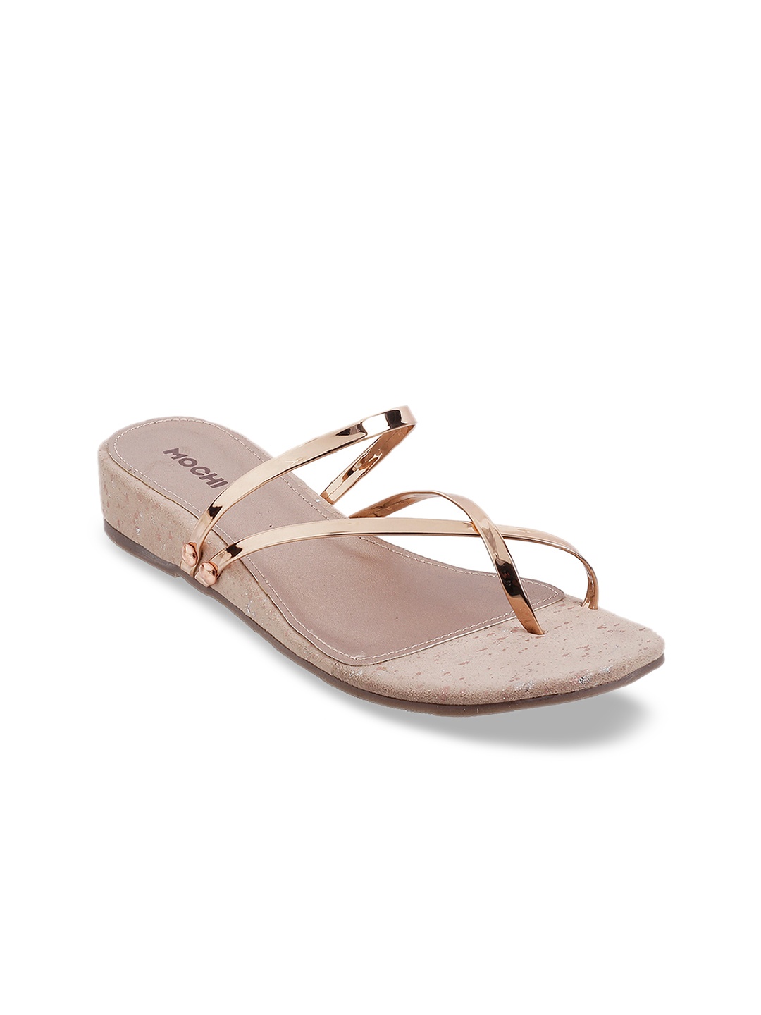 

Mochi Women Beige Solid Heels