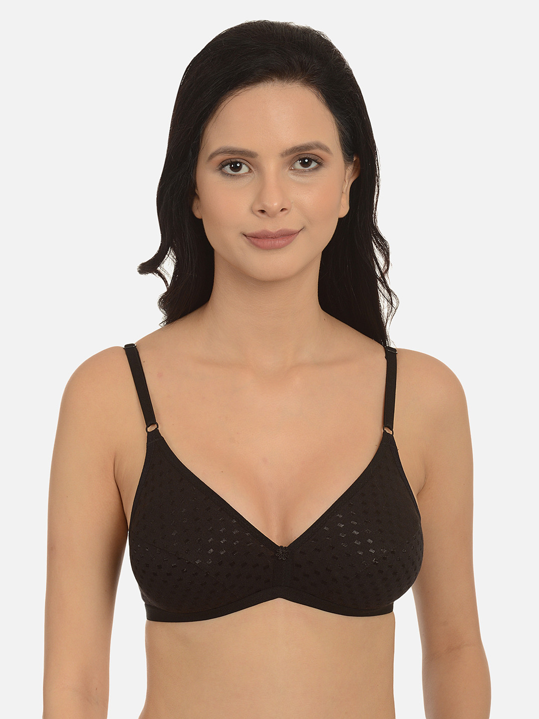 

mod & shy Black Solid Non-Wired Non Padded Everyday Bra MS73