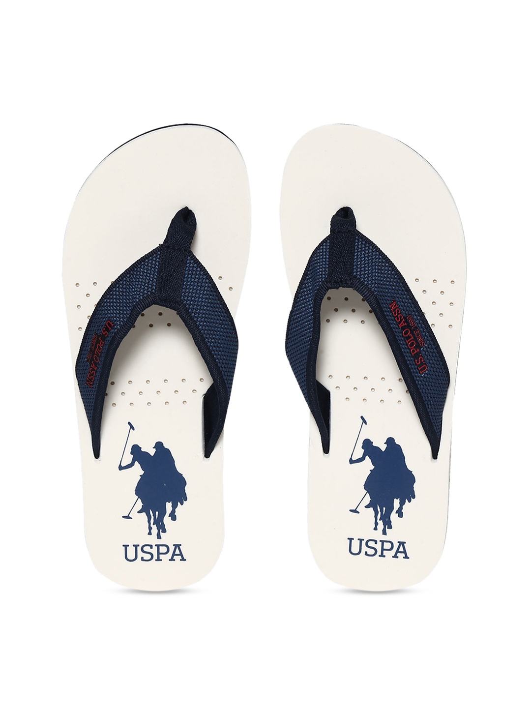 

U.S. Polo Assn. Men Blue Solid Thong Flip-Flops