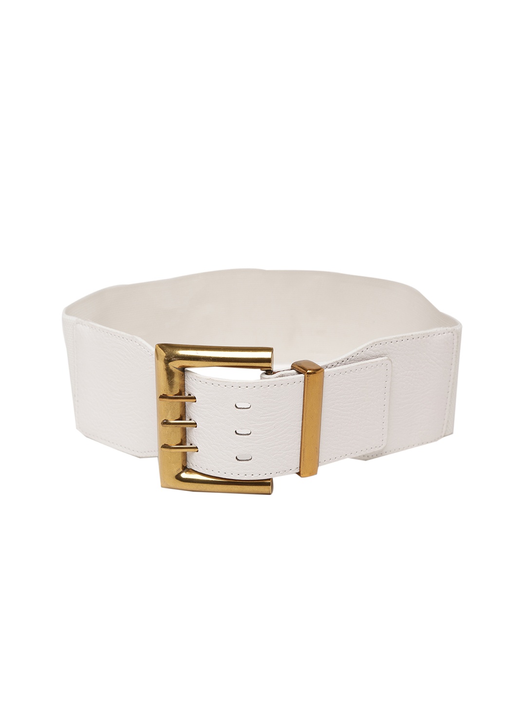 

Mali Fionna Women White Solid Cinched Waist Belt