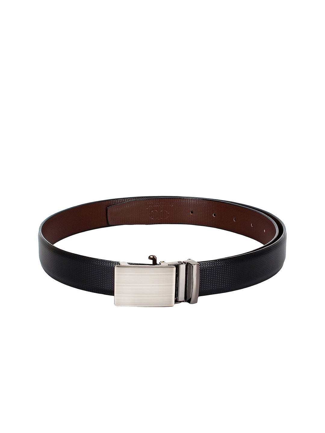 

amicraft Men Black & Brown Textured Belt